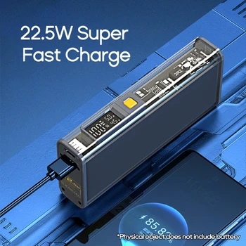 21700 Батарейный отсек DIY Power Box Чехол для быстрой зарядки для 4ШТ 21700 Полимерный аккумулятор Зарядный блок питания