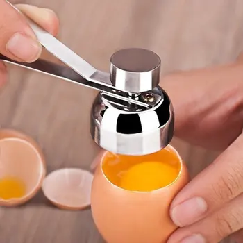 304 Металлических ножа для яиц Открывалка для яичной скорлупы Резак для яичной скорлупы С двойной головкой Открывалка для яиц Открывалка для скорлупы Вареных сырых яиц Креативные Кухонные инструменты