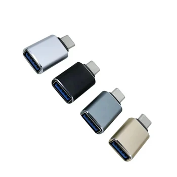 USB-порт из алюминиевого сплава, концентратор USB 3.0, 4-портовый разветвитель для док-станции + адаптер USB-type-c