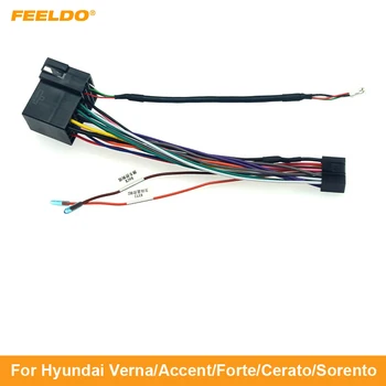 Автомобильный 16-контактный Жгут Проводов FEELDO USB-Адаптер Для Стереосистемы Hyundai Verna/Accent/Forte/Cerato/Sorento/Sportage/Soul
