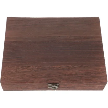 Деревянный ящик для хранения Деликатное сокровище, простой футляр, маленький органайзер, Пылезащитный практичный органайзер