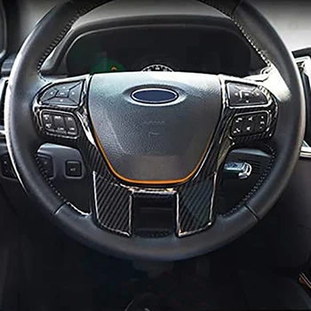 для Ford Ranger Everest Endeavor 2015 + Рулевое колесо и крышка переключения передач из углеродного волокна, отделка рамы, аксессуары для декоратора