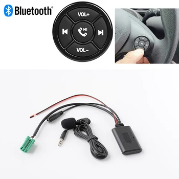 Для Renault CD-плейер_ AUX_ IN_ Bluetooth музыка + микрофон Bluetooth телефон беспроводные кнопки рулевого колеса