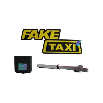 Забавная наклейка на окно такси, Светоизлучающая гоночная автомобильная светящаяся панель, лобовое стекло для укладки Декоративного светящегося светодиода