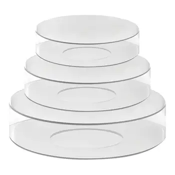 Заполняемая Подставка для торта, Прозрачный Акриловый круглый цилиндр, подставка для торта, диски для торта, украшения для помолвки