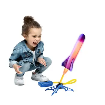 Игрушечная ракетная установка для детей с воздушным нажатием на педаль ракеты Игры Спорт на открытом воздухе Ракеты на открытом воздухе для детей и взрослых Подарки