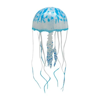Ландшафтный дизайн аквариума с имитацией медузы, оформление плавающего аквариума, милые украшения