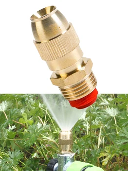 Латунный разбрызгиватель 1/2 дюйма, регулируемые форсунки для запотевания воды, соединитель садового шланга для полива овощей в ландшафтном рокарии