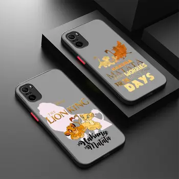 Матовый Чехол Disney The Lion King Simba Для Xiaomi Redmi A1 K50 K40 GAMING K30 K20 10X 10C 10 9C 9T 9A 9 8 7 6 5 PRO Case Cover