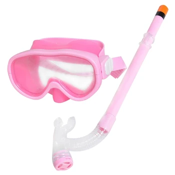Набор для подводного плавания, противотуманные маски для подводного плавания, Очки с дыхательной трубкой для мальчиков и девочек