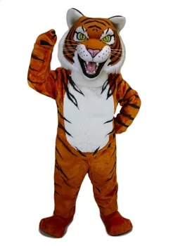 Новая горячая распродажа для взрослых, Поролоновый Милый Тигровый Маскарадный Мультяшный костюм талисмана, Плюшевый Рождественский маскарадный костюм, Костюм талисмана на Хэллоуин