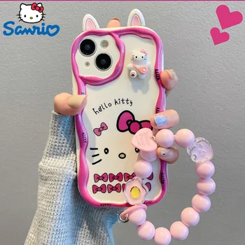 Новый Кавайный Чехол Apple Iphone Hello Kitty Для Iphone 11 12 13 14 Pro Promax Mini Plus Xs Xsmax Xr Trendy Shell Sanrio Чехол Для Телефона