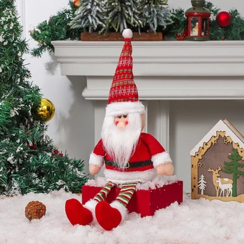 Рождественские куклы, Декор для елки, Новогоднее украшение, Северный Олень, Снеговик, Санта-Клаус, Стоящая Кукла, Украшение Навидад, Счастливого Рождества 2024